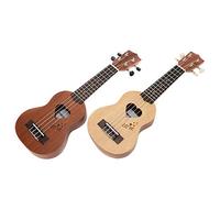 EIMSOAH Ukulele da Coppia da 17 Pollici, Top in Abete con Retro in Sapele | Ukulele da caffè con custodia per il trasporto, chitarra hawaiana regalo per lei e lui, corde in nylon resistenti
