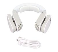 EIMSOAH Ventilatore Portatile 2 in 1 da Appendere Al Collo per Raffreddamento e Riscaldamento, 6 Livelli, Adatto per L'estate e L'inverno, Metallo Siliconico ABS, per L'allenamento in Campeggio,