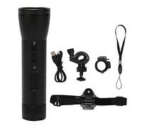 EIMSOAH Videocamera da 2 in 1 Flashlight 5 modalità di Illuminazione, Torcia Ricaricabile USB da 1080p 2200 MAh, Angolo di 120 Gradi IP66 LED a Prova di Acqua Registratore Flashlight