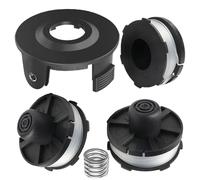 Eimuweip 3 Bobine + 1 Pezzi Copri Bobina+ 1 Molla Bobina Filo,Bobina per Tagliaerba con,Bobina Decespugliatore per,Compatibili con Makita 18V DUR181/RF/Z,195858-1/196145-9