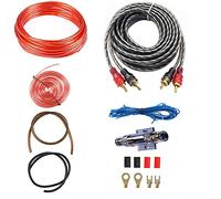 EIMZU Kit Cavi Amplificatore Auto, 15pcs Set di Cavi per Amplificatori per Auto, 8GA 1000W Kit di Cavi per Installazione Altoparlanti, Amplificatore Kit Cavi di Installazione