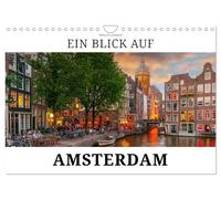 Ein Blick auf Amsterdam in Farbe (Wandkalender 2027 DIN A4 quer), CALVENDO Monat