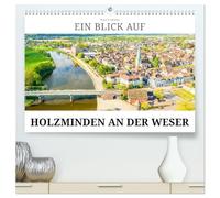 Ein Blick auf Holzminden an der Weser (hochwertiger Premium Wandkalender 2026 DIN A2 quer), Kunstdruck in Hochglanz: Holzminden - Stadt der Düfte und Aromen