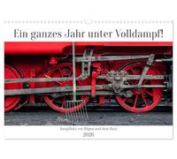 Ein ganzes Jahr unter Volldampf! (Wandkalender 2026 DIN A3 quer), CALVENDO Monatskalender: Dampflokomotiven von der Insel Rügen und dem Harz