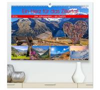 Ein Herz für das Zillertal (hochwertiger Premium Wandkalender 2026 DIN A2 quer), Kunstdruck in Hochglanz: Bezaubernde Impressionen aus dem schönen Zillertal in den vier Jahreszeiten