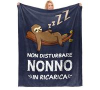 Einanmut Regalo Nonno, Regalo Nonno Compleanno, Flanella Coperta Regalo per Nonno, Idee Nonno Regalo, Regali per Nonno Natale, Regalo Festa Del Nonno, Coperta per Nonno 157 x 132cm