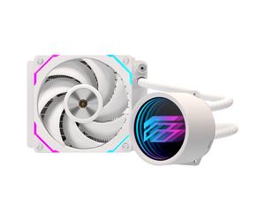 Einarex Flux 120 RGB Liquid Cooling 120mm 1 Ventola Effetto Specchio Bianco