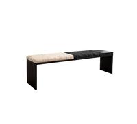 EINES Panche per camera da letto, panca moderna di lusso di metà secolo, leggera - Sgabello basso di alta qualità per ingresso, fine letto, corridoio, camera da letto (B, 180 x 35 x 45 cm)