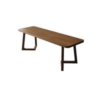 EINES Scrivania da gioco per casa e ufficio, in legno massello, doppia scrivania lunga, moderna e semplice, per scrivere a parete, con finestra, lavoro laterale (140 x 60 x 75 cm)