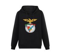 Eines SL Benfica Printed Black Pullover Hoodies Mens Unisex Sweatshirts S