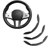 EINESIN 3x Coprivolante in Fibra di Carbonio Antiscivolo, Design Segmentato a Farfalla, Universale per il 99% delle Auto, Protezione e Rivestimento