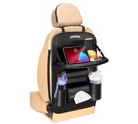 Einesin Proteggi Sedile Auto Bambini Posteriore con Vassoio da Tavolo Pieghevole per tablet bambini, Organizer Auto, Tasche Multiple, Impermeabile