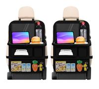 Einesin Proteggi Sedile Auto Bambini Posteriore con Vassoio da Tavolo Pieghevole per tablet bambini, Impermeabile Organizer Sedile Posteriore Auto Tasca Trasparente per Tablet iPad