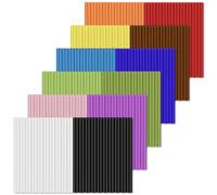 Einfa Bastoncini di colla a caldo, 7 mm, 120 pezzi, colorati, 7 x 100 mm