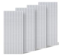 Einfa Colla a Caldo Argento Glitterato - 48 Pezzi Hot Glue Sticks 7x200mm - Adesivo Stick Colla a Caldo 7mm per Pistola - Glitter Silver Glue Ricariche Artigianato Riparazioni