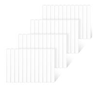 Einfa Hot Glue Sticks Bianco - 48 Pezzi 11x100mm Colla a Caldo Ricariche - Bianca Stick Colla a Caldo 11mm per Artigianato Floreale - EVA Hot Melt Glue per Imballaggio Regali