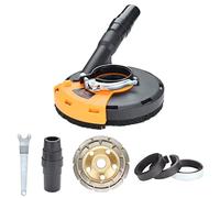 EINFEBEN Set di cappa aspirante per smerigliatrice angolare con corona a spazzola 115/125 mm