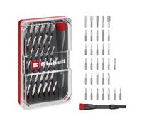 Set originale Einhell di 33 pezzi per riparazioni di precisione e di elettronica (punte di precisione, bussole di precisione e portapunte per cacciaviti, inclusa pratica scatola di conservazione)