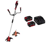 Einhell 3411310 Decespugliatore a Batteria, Black/Red + 2X 3,0 Ah Power X-Change Starter Kit