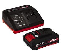 Einhell 4512021 Power X-Change Caricabatteria Veloce con Batteria al Litio, 18 V, Nero, Rosso, 1500 mAh Li-Ion