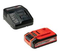 Original Einhell 4 Ah PLUS Power X-Change Starter Kit (1 batteria X 18 V 4 Ah PLUS, 1 caricabatterie 3 A, tempo di ricarica 75 min, adatto per tutti i dispositivi Power X-Change)