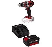 Einhell 4513942 Te-CD 18/50 Li-i BL, 18 V + Power-X-Change Starter Kit, Caricabatteria e Batteria da 4000 mAh Li-Ion, Nero, Rosso