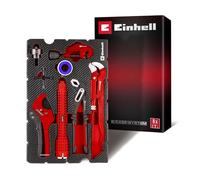 Einhell 8 pezzi E-Case inserto portautensili per installazioni sanitarie | Kit idraulica | tagliatubi | chiave multifunzione | punzone per lamiera | chiave quadri elettrici | nastro isolante | pinze