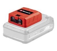 Einhell Adattatore batteria USB TC-CP 18 Li USB A/C-Solo Power X-Change (18 V, ricarica mobile di smartphone, tablet e co., 1 porta USB-A, 1 porta USB-C senza batteria)