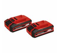 Original Einhell Batteria Power X-Change PLUS da 3 Ah (18 V, ioni di litio, universale per tutti i Power X-Change, spia livello di carica, Twin-Pack, incluse 2 batterie 3 Ah, caricabatterie escluso)