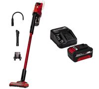 Einhell Aspirapolvere con manico a batteria TE-SV 18 Li-Solo Power X-Change + Einhell Starter Kit 4,0 Ah con batteria e caricabatterie Power X-Change, Li-Ion, 18 V, Tempo di ricarica 75 minuti