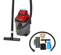 Einhell Aspiratore a batteria per liquidi e solidi TC-VC 18/15 Li Solo | PXC | 18 V | Serbatoio da 15 L | 4 rotelle | Supporto per accessori | Filtri e bocchette | senza batteria