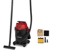 Einhell Aspiratore a secco e umido TC-VC 2555 A (850 Watt, aspirazione 180 mbar, presa automatica, serbatoio di raccolta da 25 litri, maniglia di trasporto, bocchette, filtri e sacco raccogli-sporco)