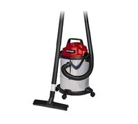 Einhell Aspiratore per liquidi e solidi TC-VC 1815 S | 1250 W | Serbatoio in acciaio inossidabile 15 L | Attacco Ø 36 mm | Supporto per accessori | Bocchetta con inserto combinato