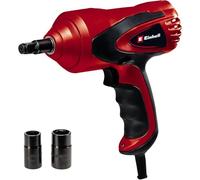 Einhell Avvitatore ad impulsi per veicoli CC-HS 12/2 (12 V, coppia max. 350 Nm, livella integrata, luce LED, incl. 2 prese con 17/19 e 21/23 mm), presa automobilistica