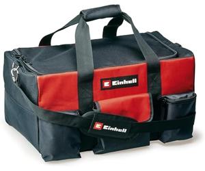 Einhell Borsa portautensili 56/29 - Valigetta per attrezzi e accessori, resistente con base rinforzata, tracolla, maniglia per il trasporto, varie tasche e scomparti - Contenitore per utensili