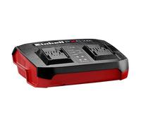 Einhell - Caricatore Power X-Twincharger 4A Power X-Change (18 V, carica simultanea di 2 batterie da 18 V, monitoraggio delle batterie, sistema di gestione della carica, modalità Refresh)