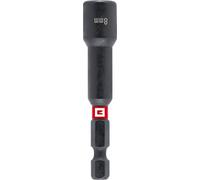 Einhell - Chiave a bussola esagonale magnetica con attacco 1/4" E 6.3, 8 mm (cromo vanadio, zona di torsione, magnete permanente, anello di colore rosso)