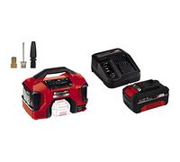 Einhell Compressore ibrido cavo e batteria PRESSITO Li - Power X-Change (220V, 18 V, pompa ad alta e bassa pressione, 11 bar, spegnimento automatico) + Starter Kit da 4,0 Ah Li-Ion