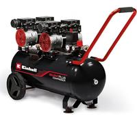 Einhell Compressore silenziato TE-AC 270/50 Silent Plus | 1500 W | 8 bar | serb. 50 L | Aspirazione 270 l/min | vel. del motore 1450 giri/min | Regolatore pressione | Oil-free