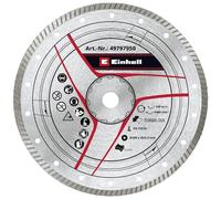 Einhell - Disco da taglio Turbo diamantato 300 x 25,4 mm (accessorio per taglia-pietra, Ø 300 x 25,4 mm, diametro 6 mm, diametro massimo 6400 min-1, per tagliapietra)