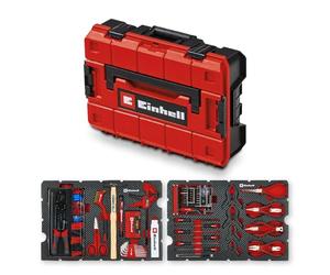 Einhell E-Case 153 pezzi valigetta portautensili Hobby | Riparazione elettronica | pinze elettronica | set capicorda | spazzola metallica | lime | morsetti molla | valigetta sistema