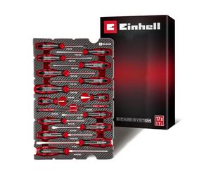 Einhell E-Case inserto portautensili 17 pezzi set di cacciaviti