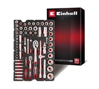 Einhell E-Case inserto portautensili 60 pezzi set di bussole e cricchetto