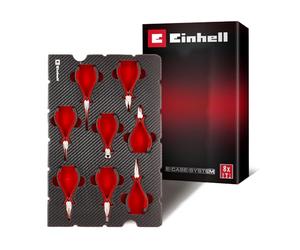 Einhell E-Case inserto portautensili 8 pezzi set di pinze di precisione | Pinza becchi lunghi, tondi e piatti | tronchese laterale e frontale | pinza universale e telefonica | sistema E-Case