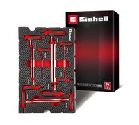 Originale Einhell E-Case Inserto Idraulica 8 pz (Tagliatubi, Chiave Lavabo, Pinze, Punzone, Chiave Quadro, Nastro Isolante, Sistema E-Case)