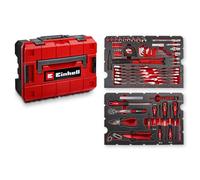 Einhell E-CASE originale da 80 pezzi (set di utensili di alta qualità in una robusta valigetta di plastica impilabile, ideale come attrezzatura di base per la casa e l'officina)