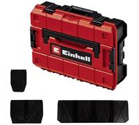 Einhell ECase S-F - Valigetta per attrezzi universale, 44 x 32 x 13 cm, carico massimo 25 kg, impermeabile, impilabile, con 9 scomparti in plastica
