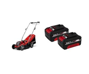 Einhell GE-CM 18/33 Li - Kit (1x4,0Ah) Tagliaerba a batteria Power X-Change & Originale PXC Twin Pack 4,0 Ah Batterie, 18 V, Per tutti i dispositivi Power X-Change