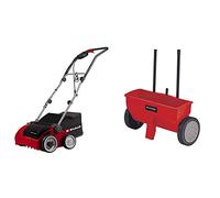 Einhell GE-SA 1433 Arieggiatore elettrico, Rosso Nero & GC-SR 12 Carrello Spargitore, Standard