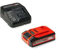 Original Einhell 4 Ah PLUS Power X-Change Starter Kit (1 batteria X 18 V 4 Ah PLUS, 1 caricabatterie 3 A, tempo di ricarica 75 min, adatto per tutti i dispositivi Power X-Change)